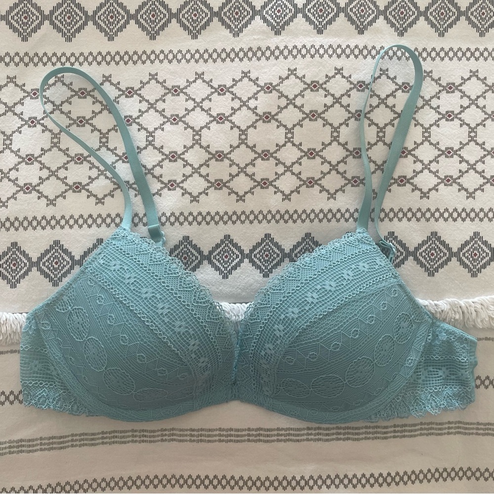 Intimissimi Elena Balconette Bra Lace Teal Bra